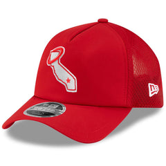 Los Angeles Angels New Era 2026 Batting Practice Alternate Apex 9FORTY Adjustable Hat - Red - New Era on Sale