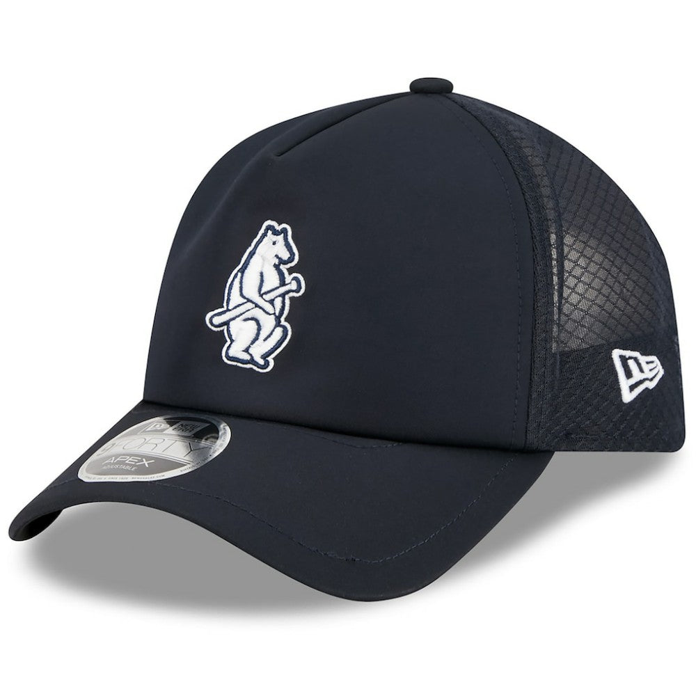 Chicago Cubs New Era 2026 Batting Practice Alternate Apex 9FORTY Adjustable Hat - Navy - New Era Online