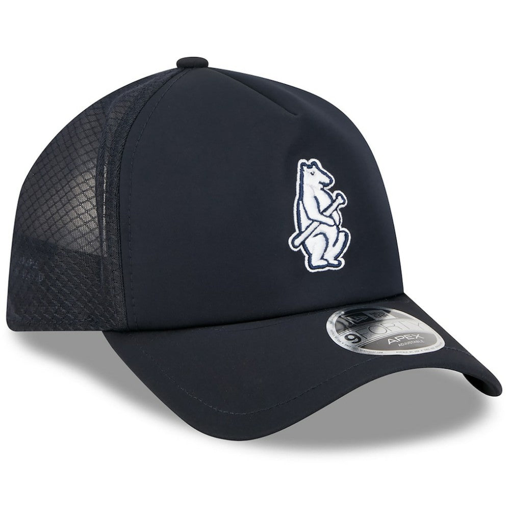 Chicago Cubs New Era 2026 Batting Practice Alternate Apex 9FORTY Adjustable Hat - Navy - New Era Online