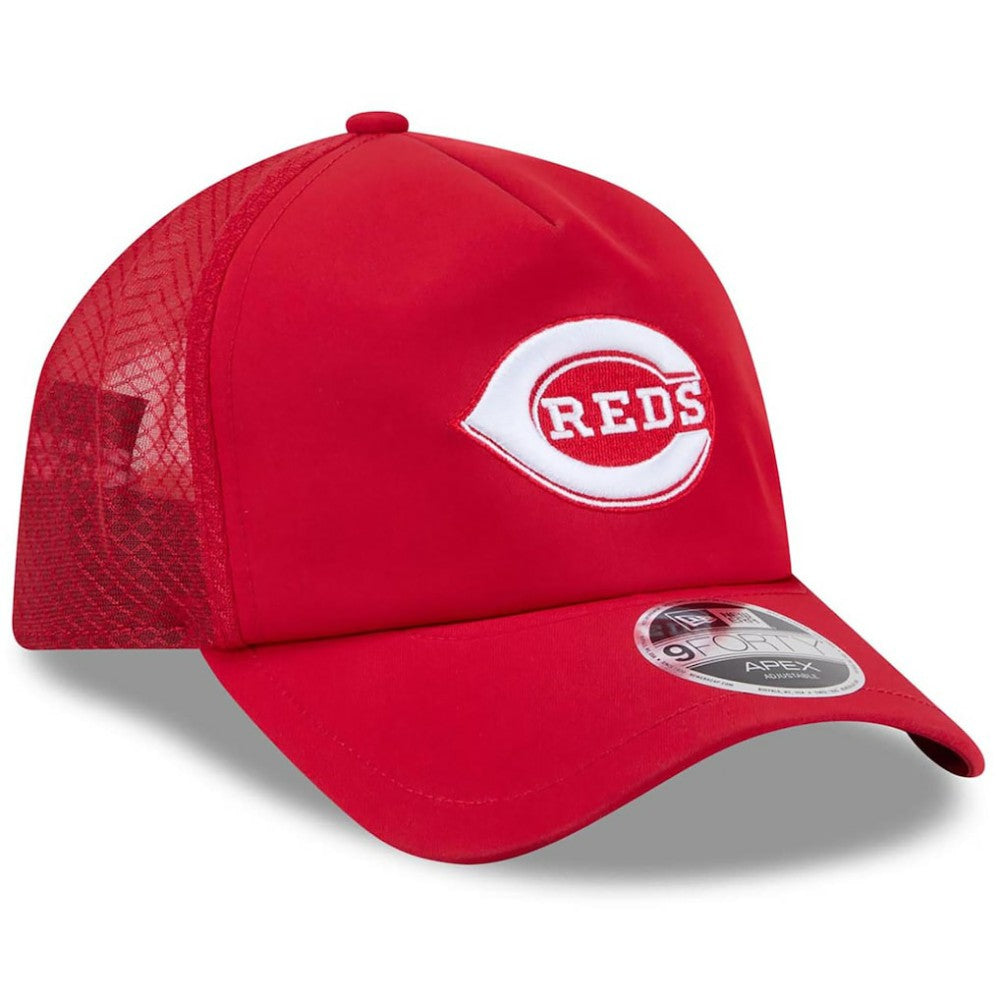 Cincinnati Reds New Era 2026 Batting Practice Alternate Apex 9FORTY Adjustable Hat - Red - New Era Lifestyle