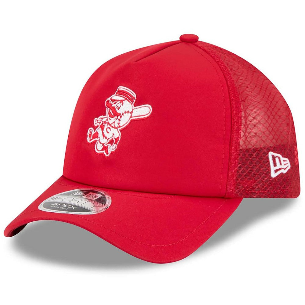 Cincinnati Reds New Era 2026 Batting Practice Alternate Apex 9FORTY Adjustable Hat - Red - New Era Online