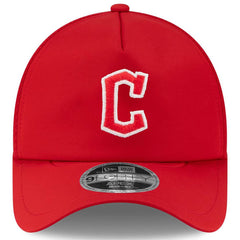 Cleveland Guardians New Era 2026 Batting Practice Apex 9FORTY Adjustable Trucker Hat - Red - New Era Discount