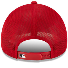 Cleveland Guardians New Era 2026 Batting Practice Apex 9FORTY Adjustable Trucker Hat - Red - New Era Discount