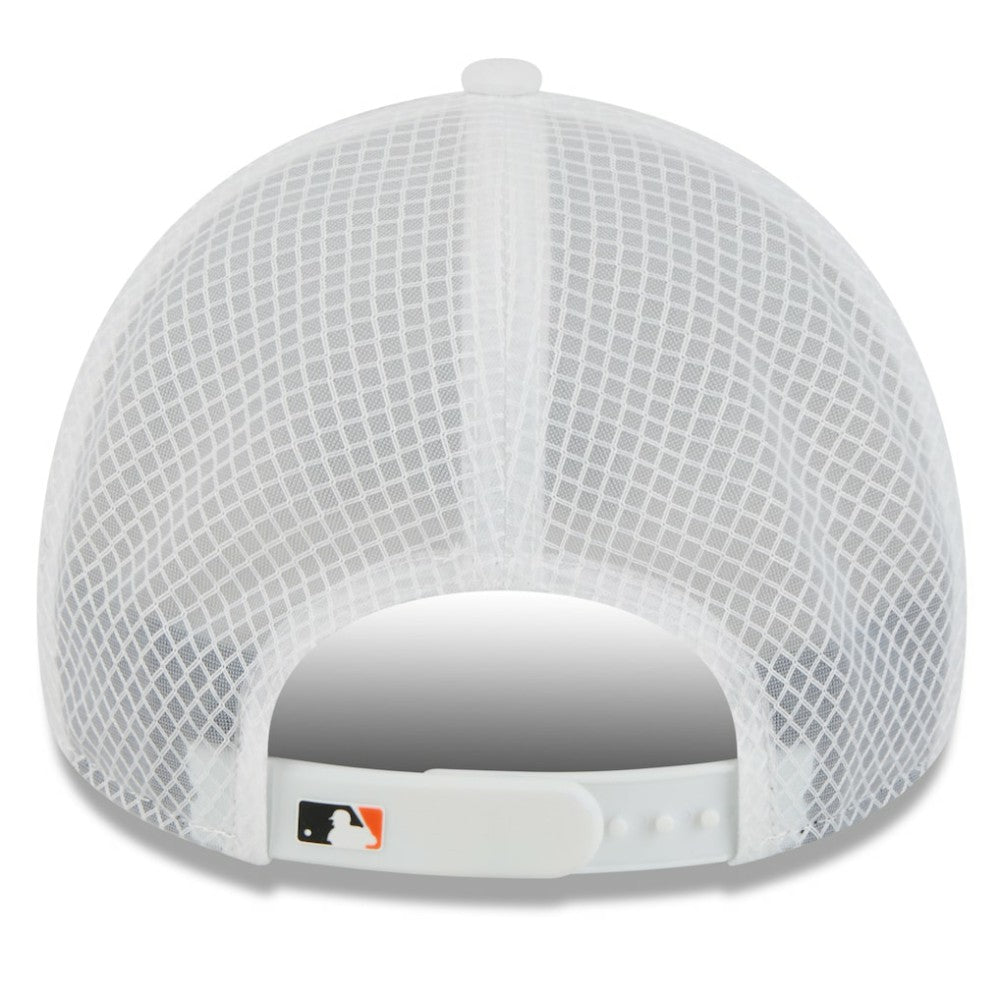 Baltimore Orioles New Era 2026 Batting Practice Apex 9FORTY Adjustable Trucker Hat - White - New Era Online