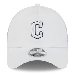 Cleveland Guardians New Era 2026 Batting Practice Apex 9FORTY Adjustable Trucker Hat - White - New Era Lifestyle