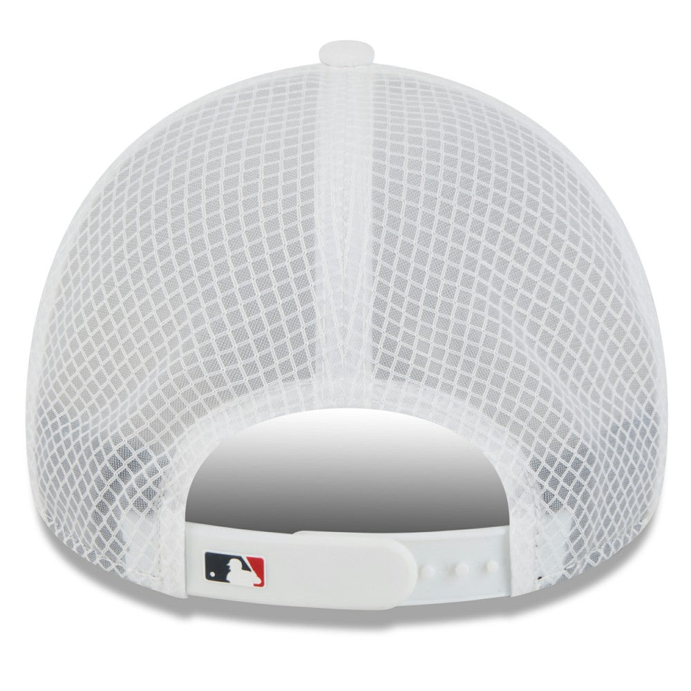 Cleveland Guardians New Era 2026 Batting Practice Apex 9FORTY Adjustable Trucker Hat - White - New Era Lifestyle