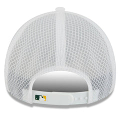 Athletics New Era 2026 Batting Practice Apex 9FORTY Adjustable Trucker Hat - White - New Era Lifestyle