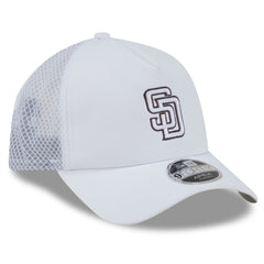 San Diego Padres New Era 2026 Batting Practice Apex 9FORTY Adjustable Trucker Hat - White - New Era on Sale