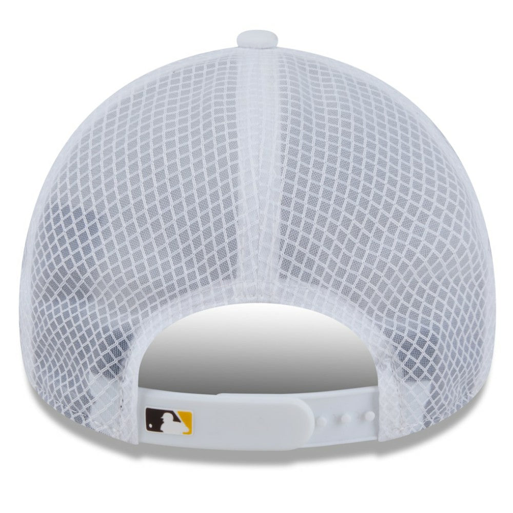 San Diego Padres New Era 2026 Batting Practice Apex 9FORTY Adjustable Trucker Hat - White - New Era on Sale