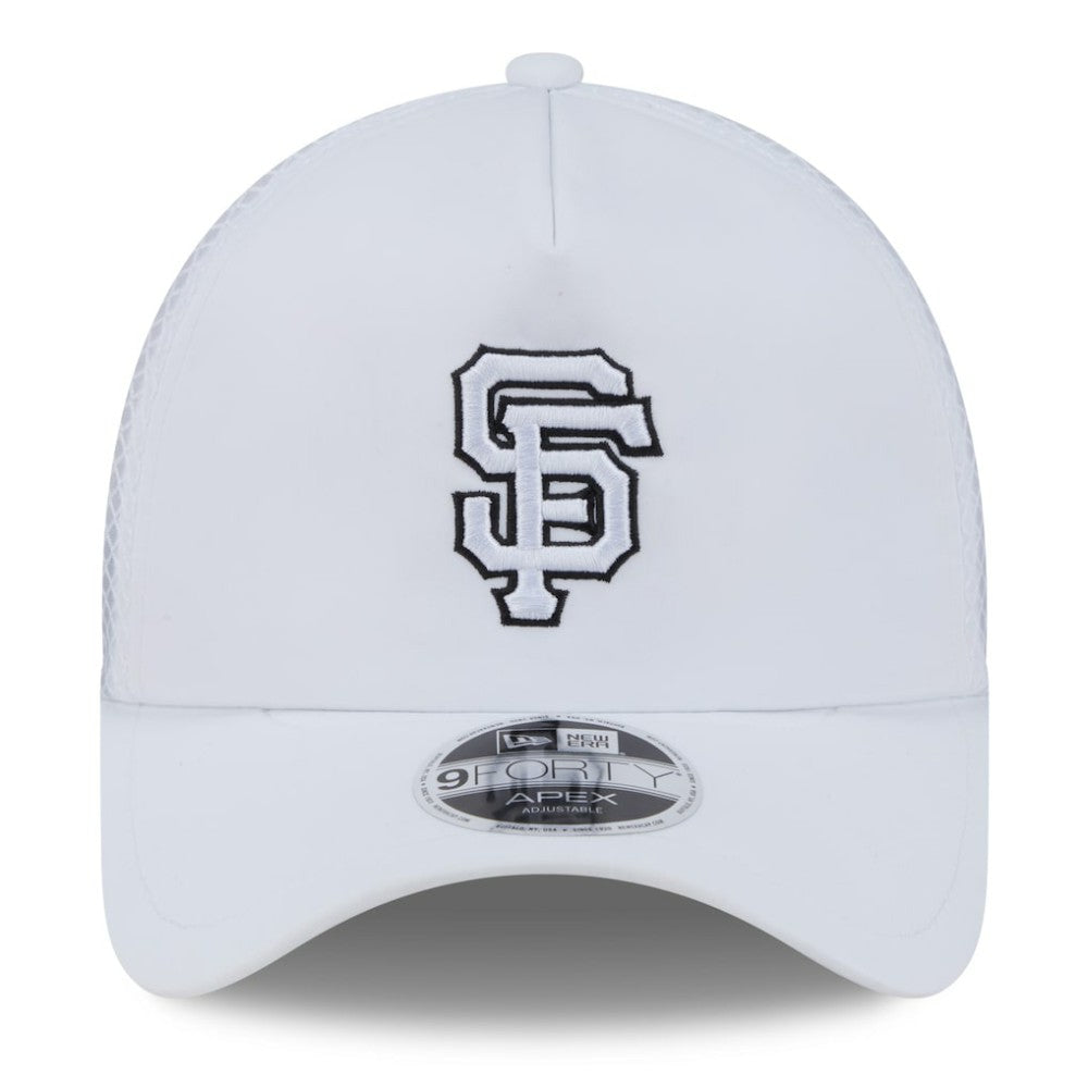 San Francisco Giants New Era 2026 Batting Practice Apex 9FORTY Adjustable Trucker Hat - White - New Era Lifestyle