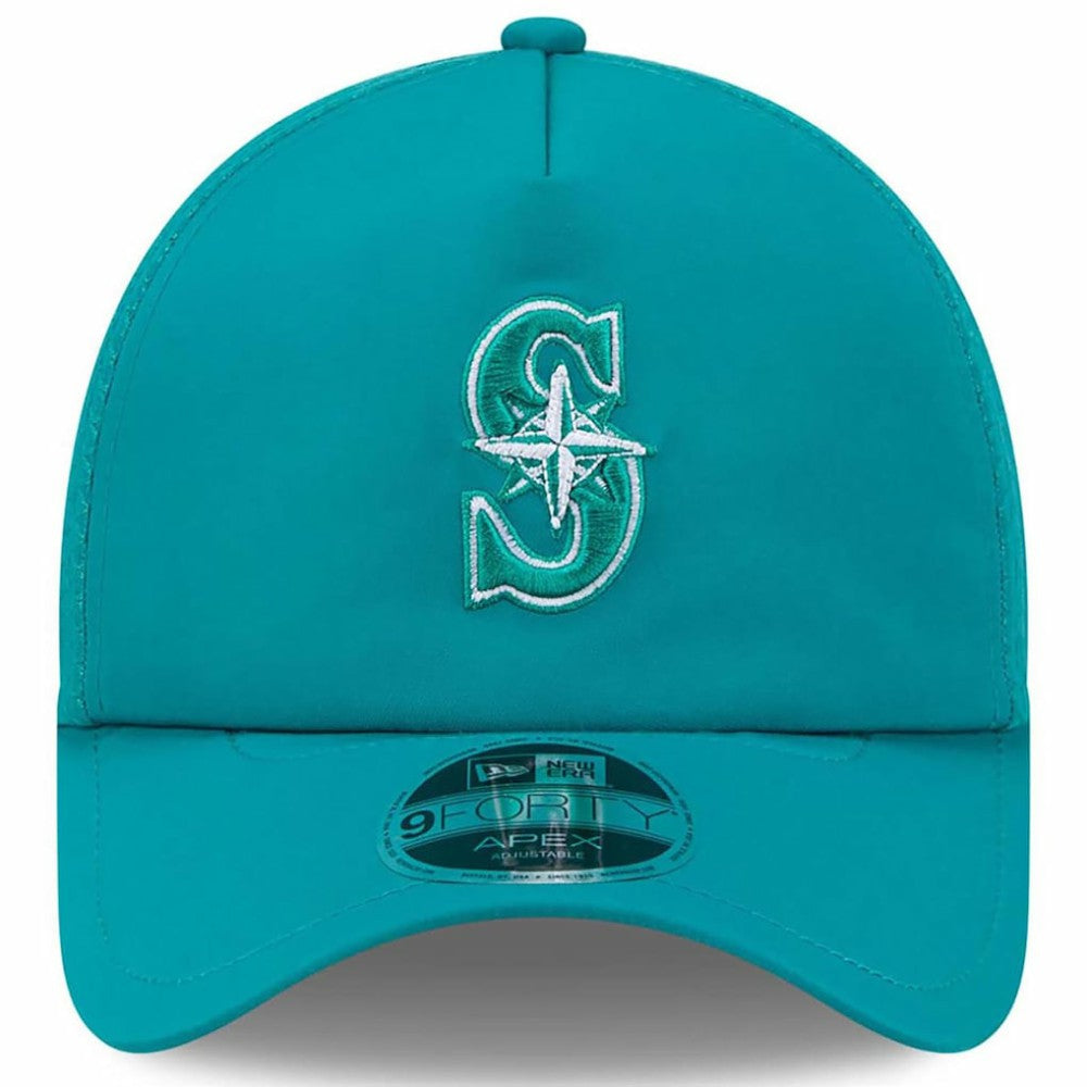 Seattle Mariners New Era 2026 Batting Practice Apex 9FORTY Adjustable Trucker Hat - Teal - New Era Sale