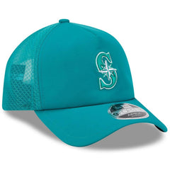 Seattle Mariners New Era 2026 Batting Practice Apex 9FORTY Adjustable Trucker Hat - Teal - New Era Sale