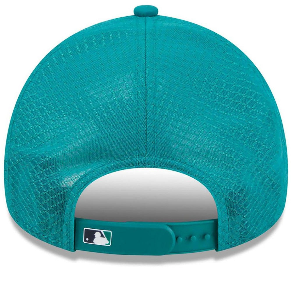 Seattle Mariners New Era 2026 Batting Practice Apex 9FORTY Adjustable Trucker Hat - Teal - New Era Sale