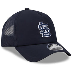 St. Louis Cardinals New Era 2026 Batting Practice Apex 9FORTY Adjustable Trucker Hat - Navy - New Era Lifestyle