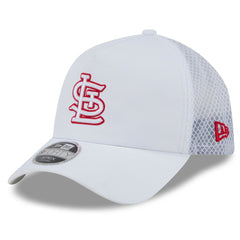 St. Louis Cardinals New Era 2026 Batting Practice Apex 9FORTY Adjustable Trucker Hat - White - New Era Discount