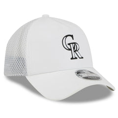 Colorado Rockies New Era 2026 Batting Practice Apex 9FORTY Adjustable Trucker Hat - White - New Era on Sale