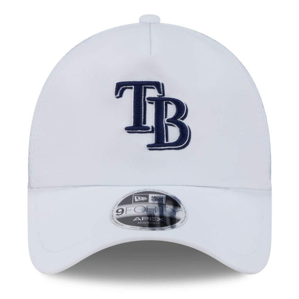 Tampa Bay Rays New Era 2026 Batting Practice Apex 9FORTY Adjustable Trucker Hat - White - New Era Lifestyle