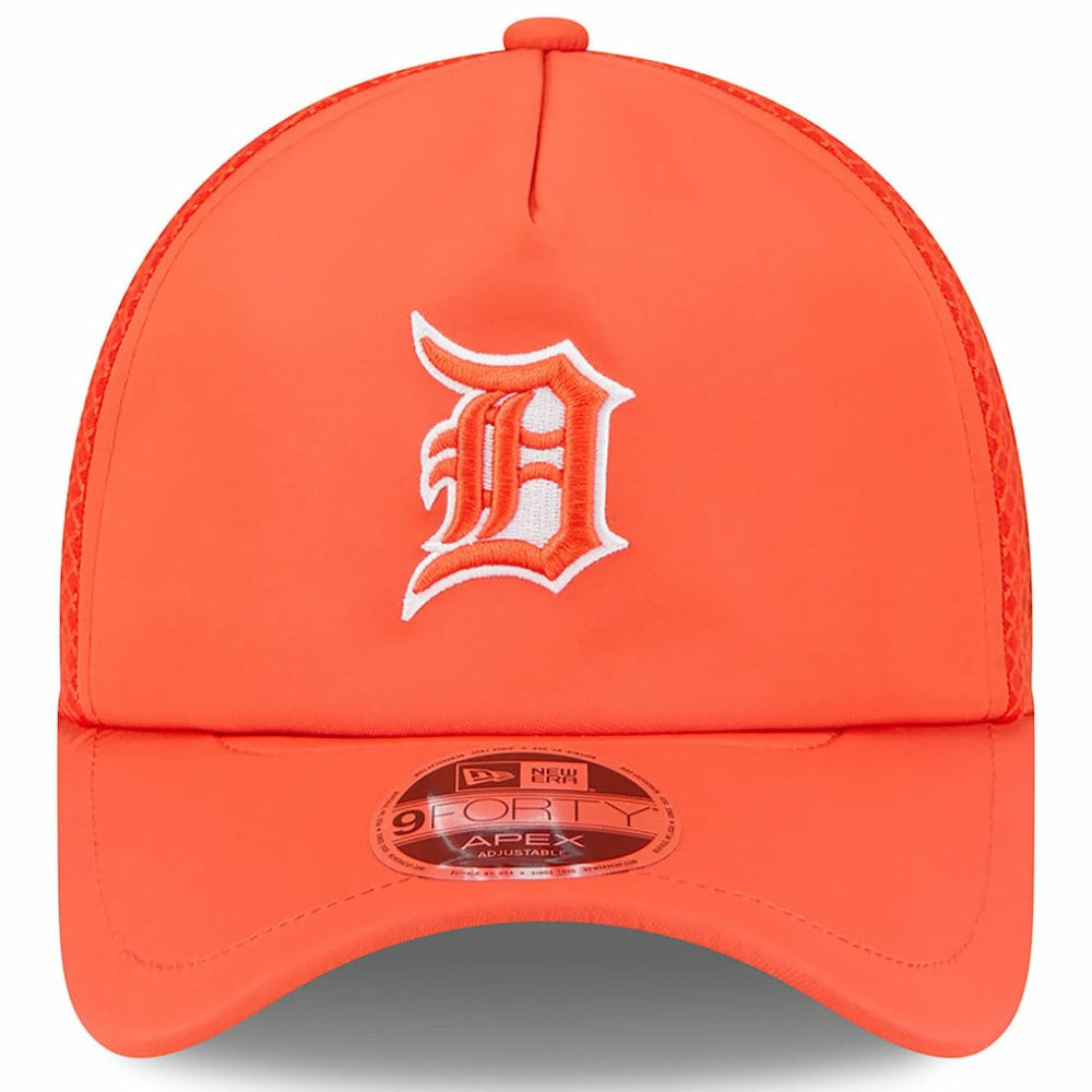 Detroit Tigers New Era 2026 Batting Practice Apex 9FORTY Adjustable Trucker Hat - Orange - New Era Discount
