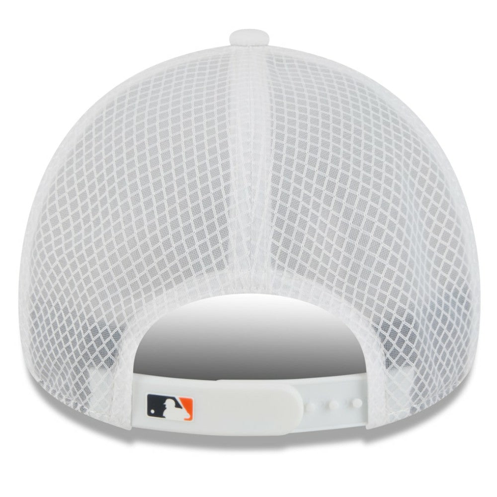 Detroit Tigers New Era 2026 Batting Practice Apex 9FORTY Adjustable Trucker Hat - White - New Era Discount
