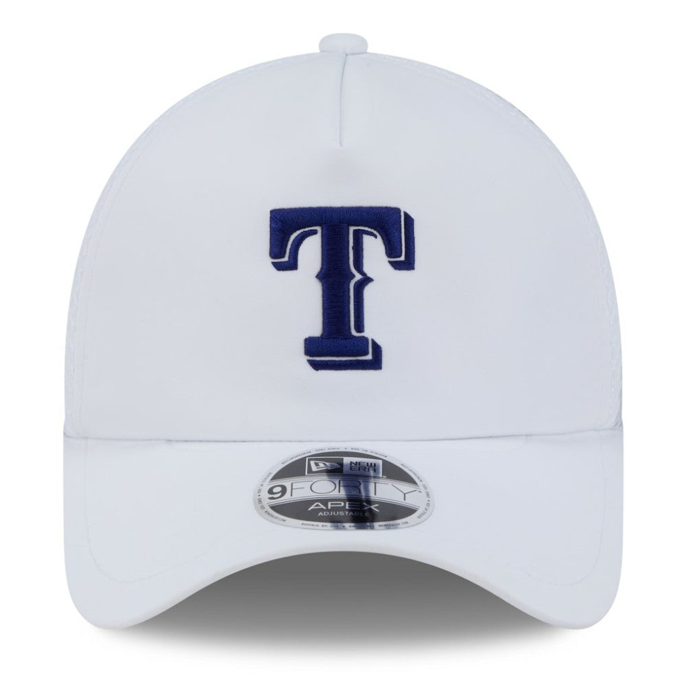 Texas Rangers New Era 2026 Batting Practice Apex 9FORTY Adjustable Trucker Hat - White - New Era on Sale