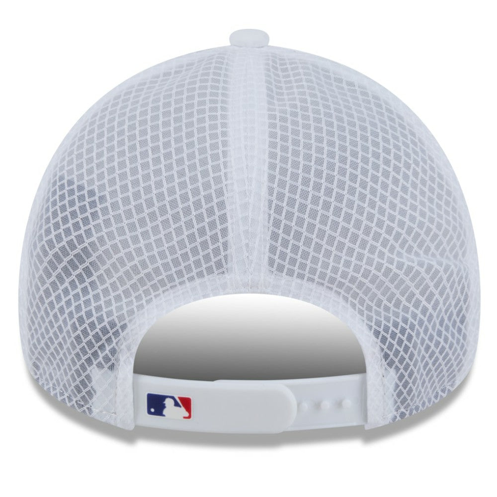 Texas Rangers New Era 2026 Batting Practice Apex 9FORTY Adjustable Trucker Hat - White - New Era on Sale