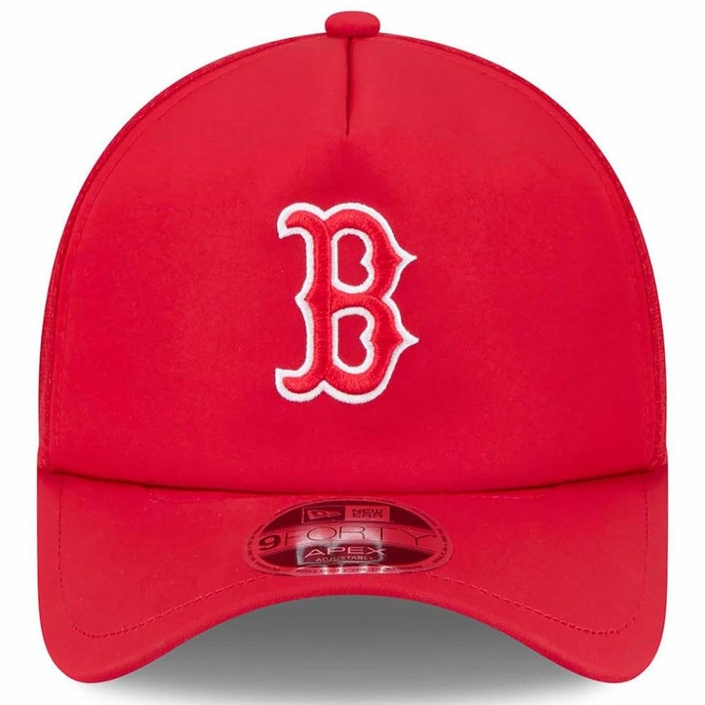 Boston Red Sox New Era 2026 Batting Practice Apex 9FORTY Adjustable Trucker Hat - Red - New Era Lifestyle