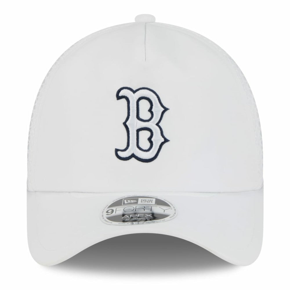 Boston Red Sox New Era 2026 Batting Practice Apex 9FORTY Adjustable Trucker Hat - White - New Era Online
