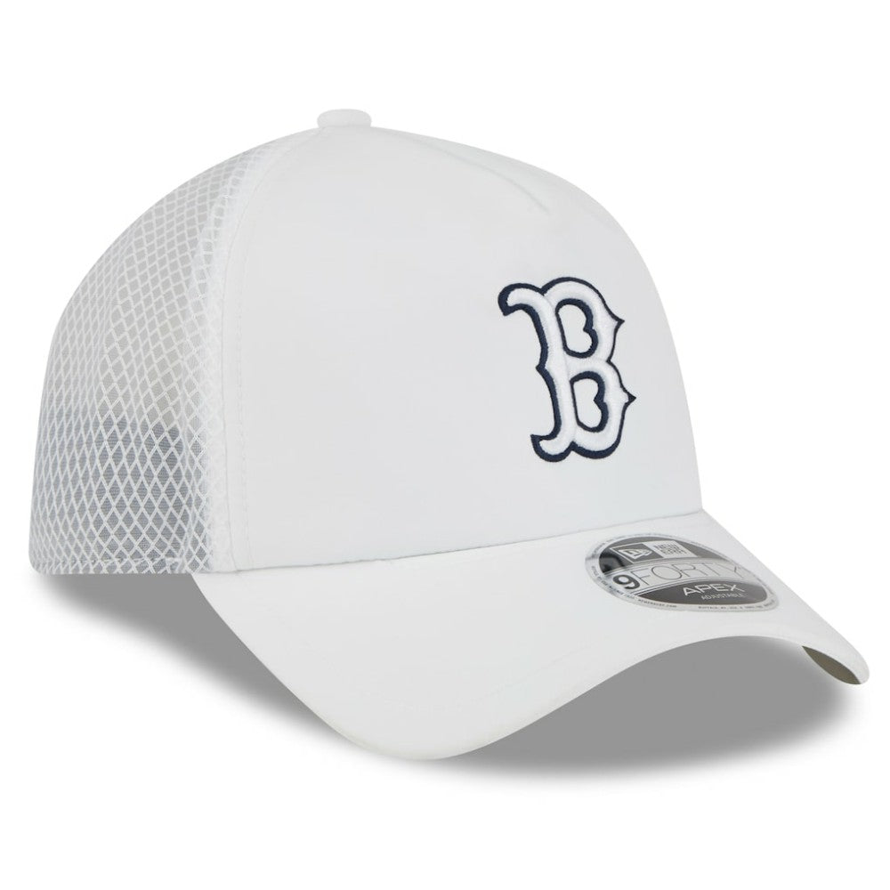 Boston Red Sox New Era 2026 Batting Practice Apex 9FORTY Adjustable Trucker Hat - White - New Era Online