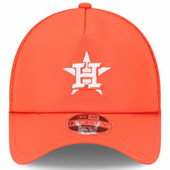 Houston Astros New Era 2026 Batting Practice Apex 9FORTY Adjustable Trucker Hat - Orange - New Era Discount