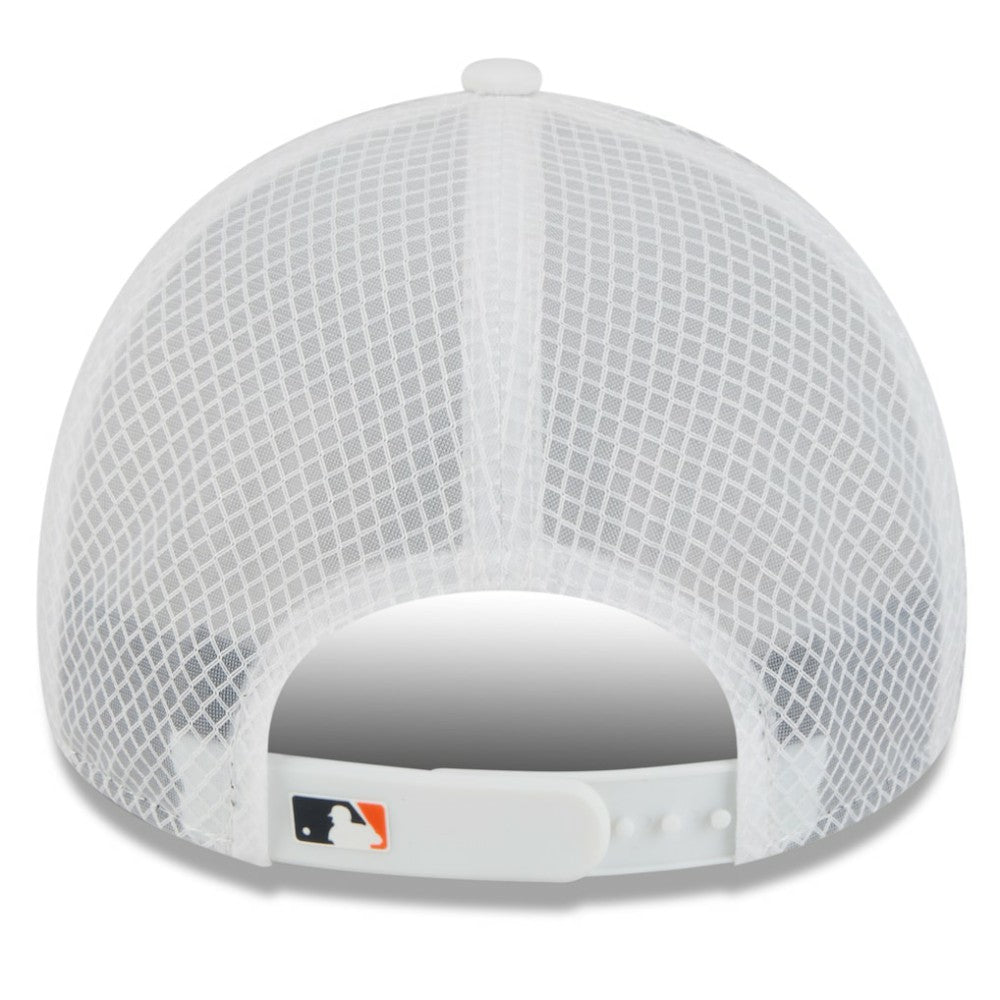 Houston Astros New Era 2026 Batting Practice Apex 9FORTY Adjustable Trucker Hat - White - New Era Discount