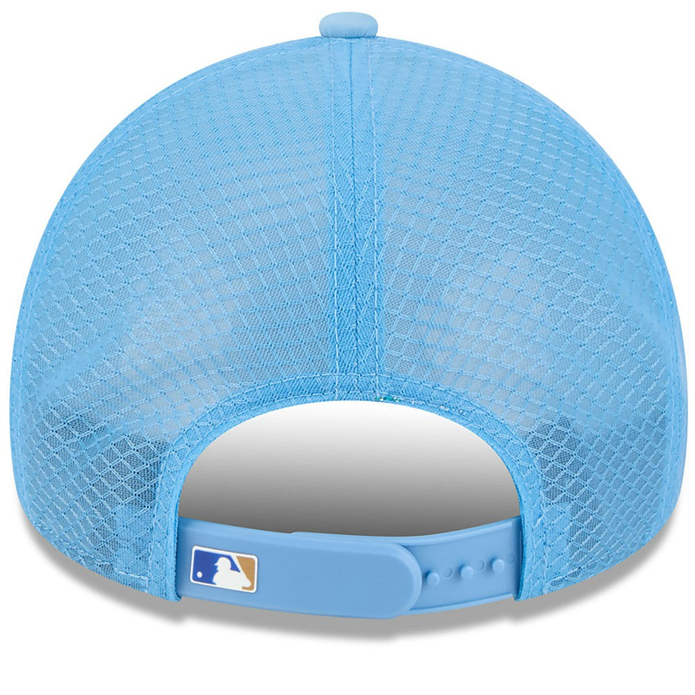 Kansas City Royals New Era 2026 Batting Practice Apex 9FORTY Adjustable Trucker Hat - Light Blue - New Era Sale