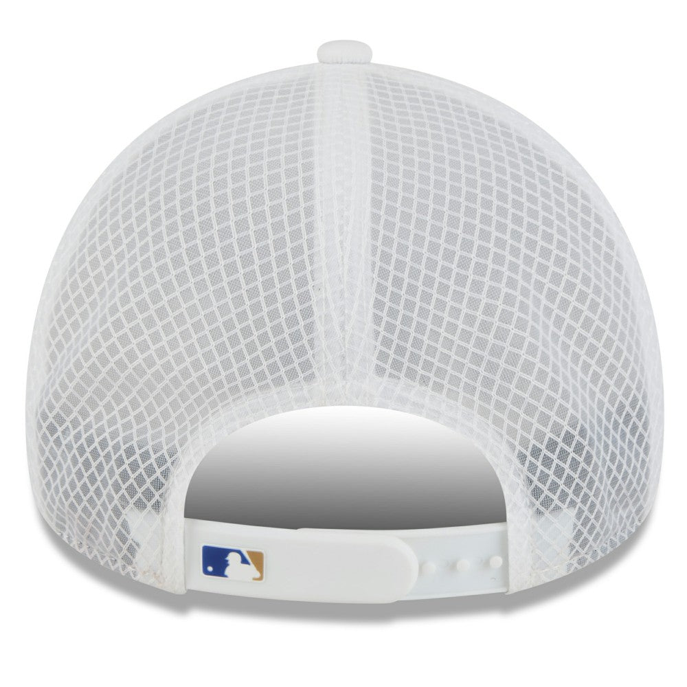 Kansas City Royals New Era 2026 Batting Practice Apex 9FORTY Adjustable Trucker Hat - White - New Era on Sale