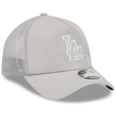 Los Angeles Dodgers New Era 2026 Batting Practice Apex 9FORTY Adjustable Trucker Hat - Gray - New Era on Sale