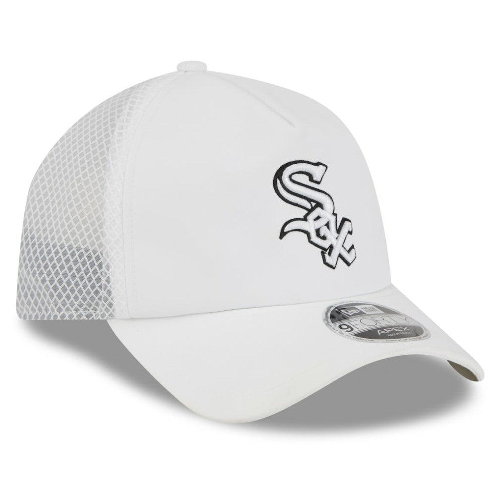 Chicago White Sox New Era 2026 Batting Practice Apex 9FORTY Adjustable Trucker Hat - White - New Era Sale