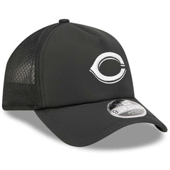 Cincinnati Reds New Era 2026 Batting Practice Apex 9FORTY Adjustable Trucker Hat - Black - New Era Lifestyle