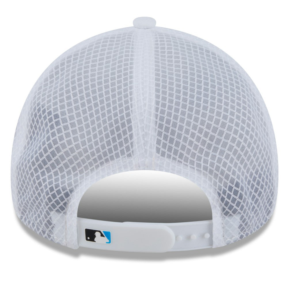 Miami Marlins New Era 2026 Batting Practice Apex 9FORTY Adjustable Trucker Hat - White - New Era Online