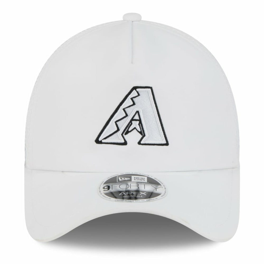Arizona Diamondbacks New Era 2026 Batting Practice Apex 9FORTY Adjustable Trucker Hat - White - New Era Discount