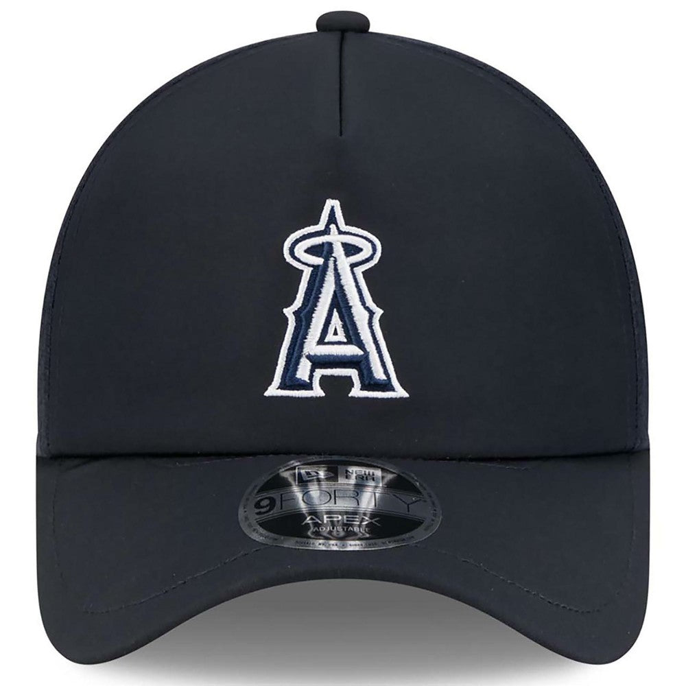 Los Angeles Angels New Era 2026 Batting Practice Apex 9FORTY Adjustable Trucker Hat - Navy - New Era Lifestyle