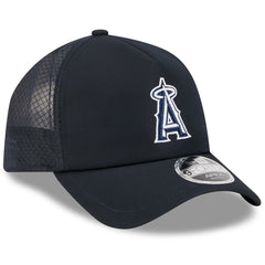 Los Angeles Angels New Era 2026 Batting Practice Apex 9FORTY Adjustable Trucker Hat - Navy - New Era Lifestyle