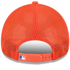 New York Mets New Era 2026 Batting Practice Apex 9FORTY Adjustable Trucker Hat - Orange - New Era Online