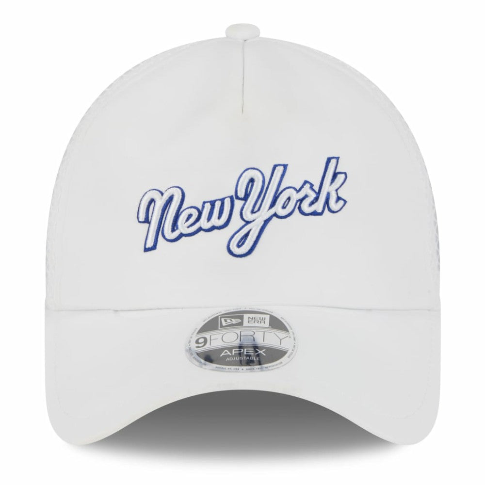 New York Mets New Era 2026 Batting Practice Apex 9FORTY Adjustable Trucker Hat - White - New Era Sale
