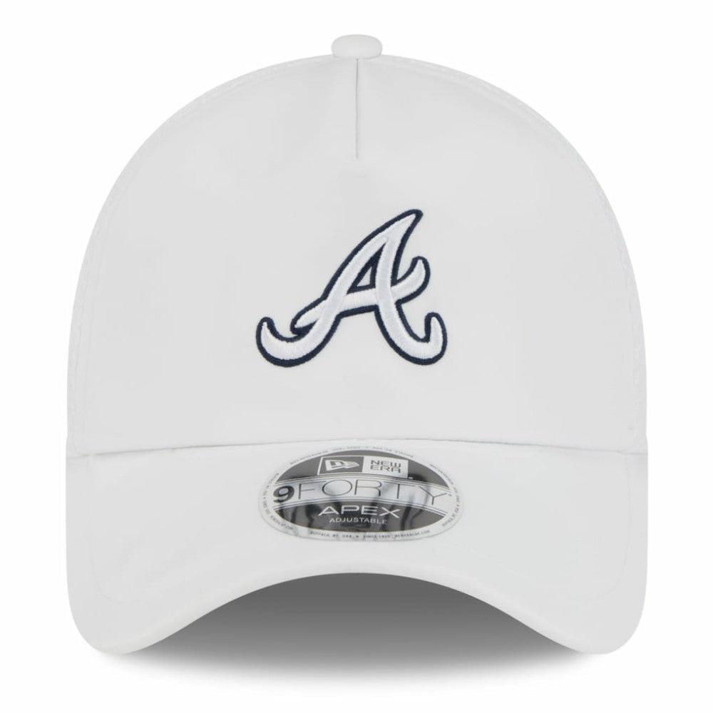 Atlanta Braves New Era 2026 Batting Practice Apex 9FORTY Adjustable Trucker Hat - White - New Era Sale