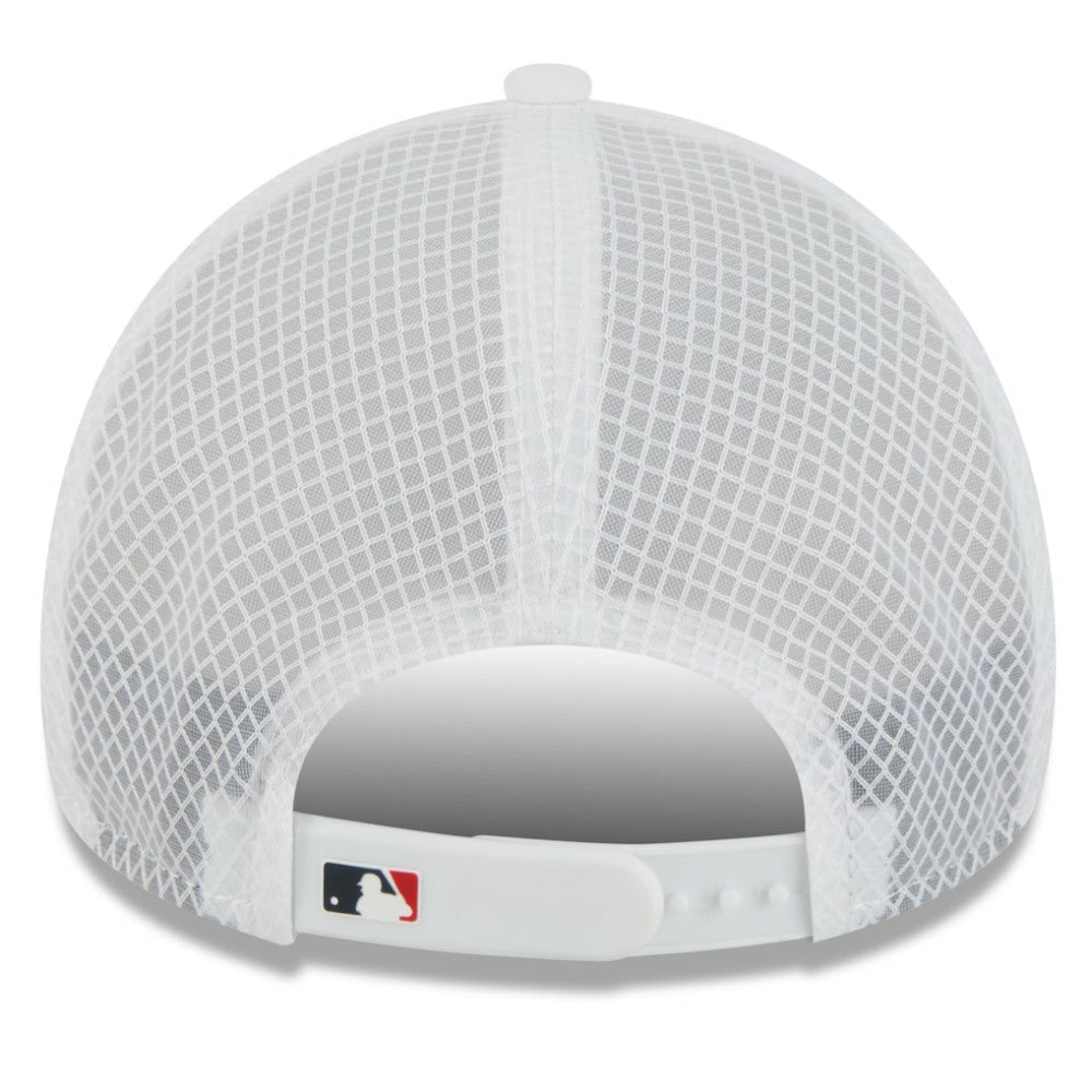 Atlanta Braves New Era 2026 Batting Practice Apex 9FORTY Adjustable Trucker Hat - White - New Era Sale