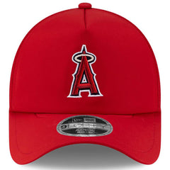 Los Angeles Angels New Era 2026 Batting Practice Apex 9FORTY Adjustable Trucker Hat - Red - New Era on Sale