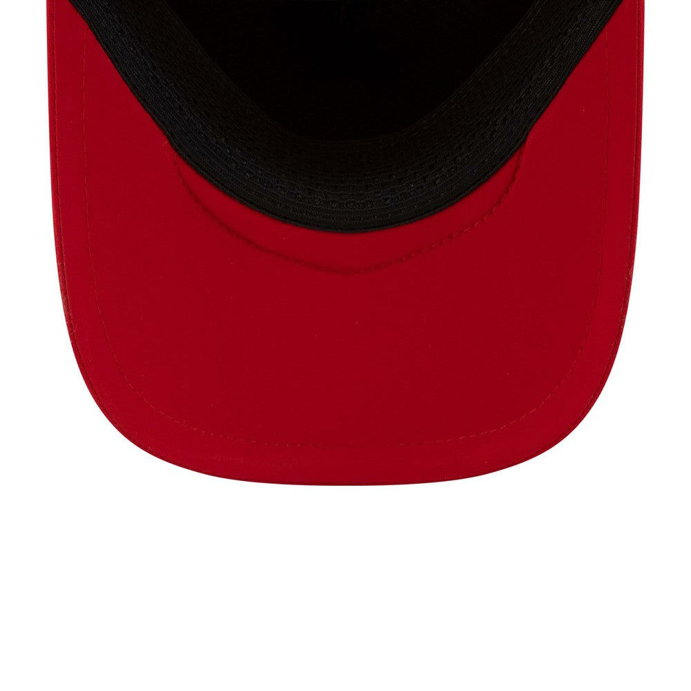 Los Angeles Angels New Era 2026 Batting Practice Apex 9FORTY Adjustable Trucker Hat - Red - New Era on Sale