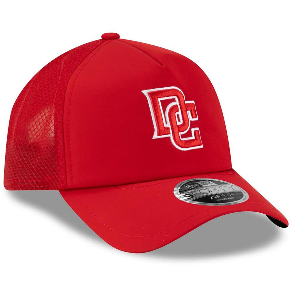 Washington Nationals New Era 2026 Batting Practice Apex 9FORTY Adjustable Trucker Hat - Red - New Era Discount