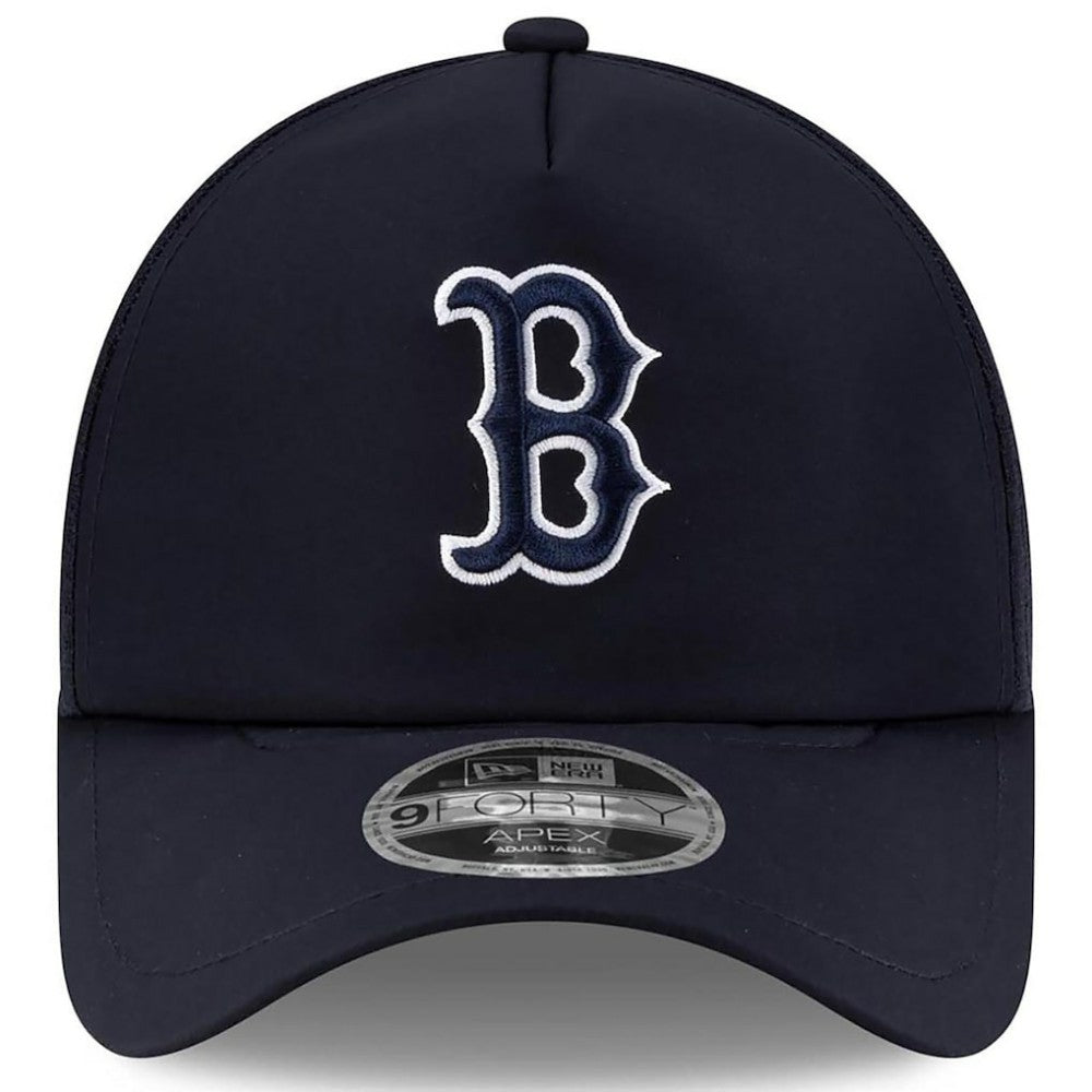 Boston Red Sox New Era 2026 Batting Practice Apex 9FORTY Adjustable Trucker Hat - Navy - New Era on Sale