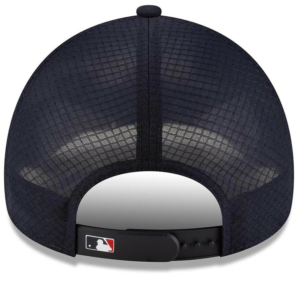Boston Red Sox New Era 2026 Batting Practice Apex 9FORTY Adjustable Trucker Hat - Navy - New Era on Sale