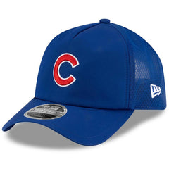 Chicago Cubs New Era 2026 Batting Practice Apex 9FORTY Adjustable Trucker Hat - Royal - New Era Online