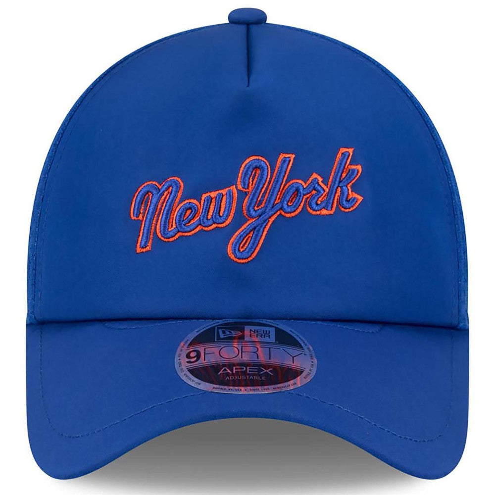 New York Mets New Era 2026 Batting Practice Apex 9FORTY Adjustable Trucker Hat - Royal - New Era on Sale